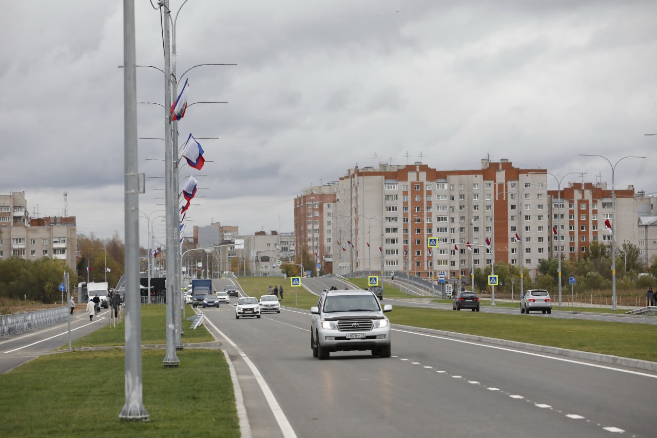 Первый участок малого транспортного кольца запущен в Вологде